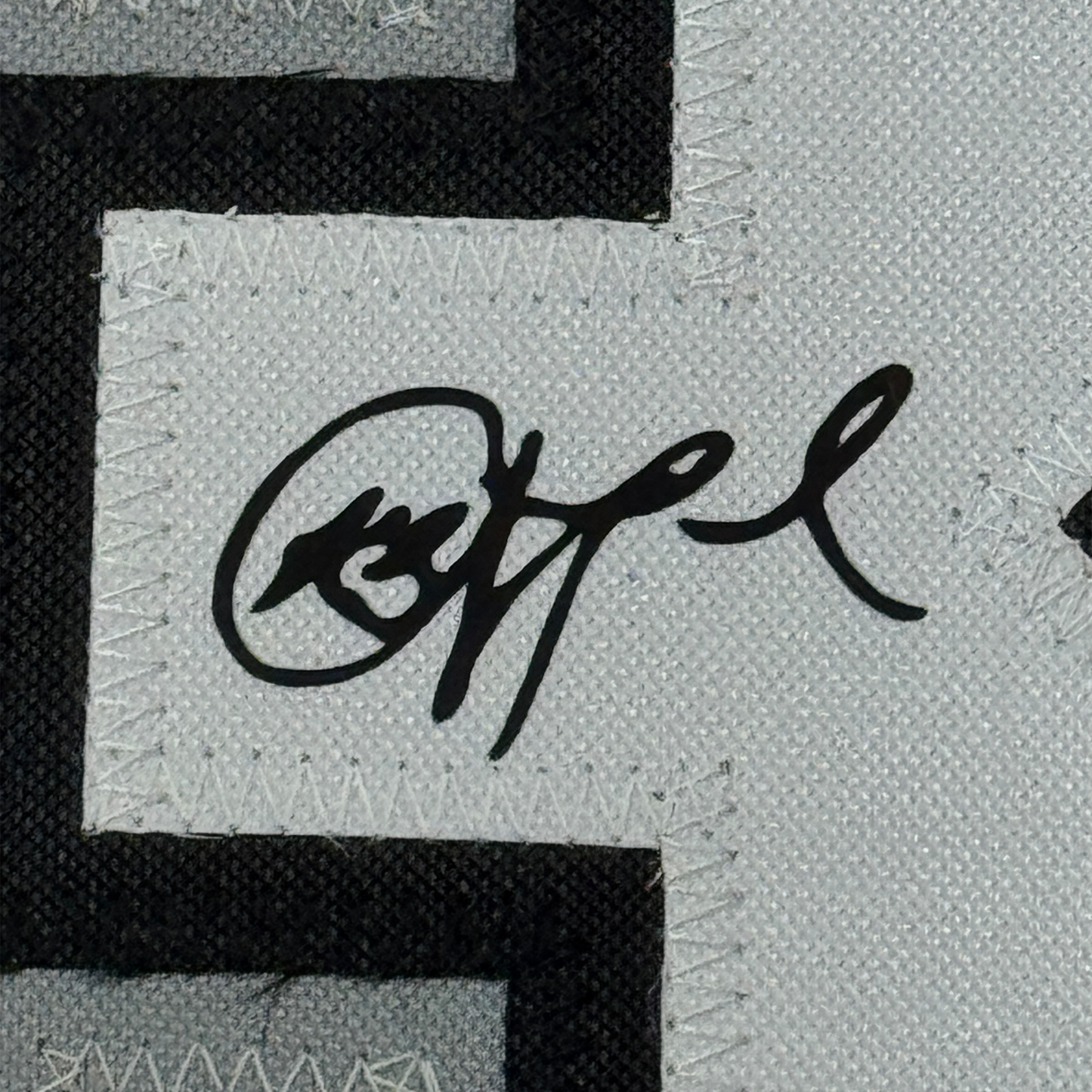 Framed Facsimile Autographed Chris Paul 35x39  San Antonio Black Reprint Laser Auto Basketball Jersey