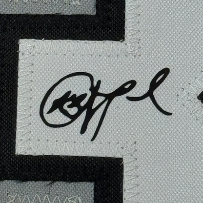 Framed Facsimile Autographed Chris Paul 35x39  San Antonio Black Reprint Laser Auto Basketball Jersey