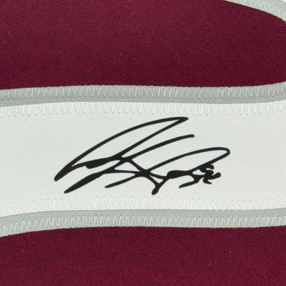 Framed Facsimile Autographed Gabriel Landeskog 35x39 Colorado Maroon Reprint Laser Auto Hockey Jersey