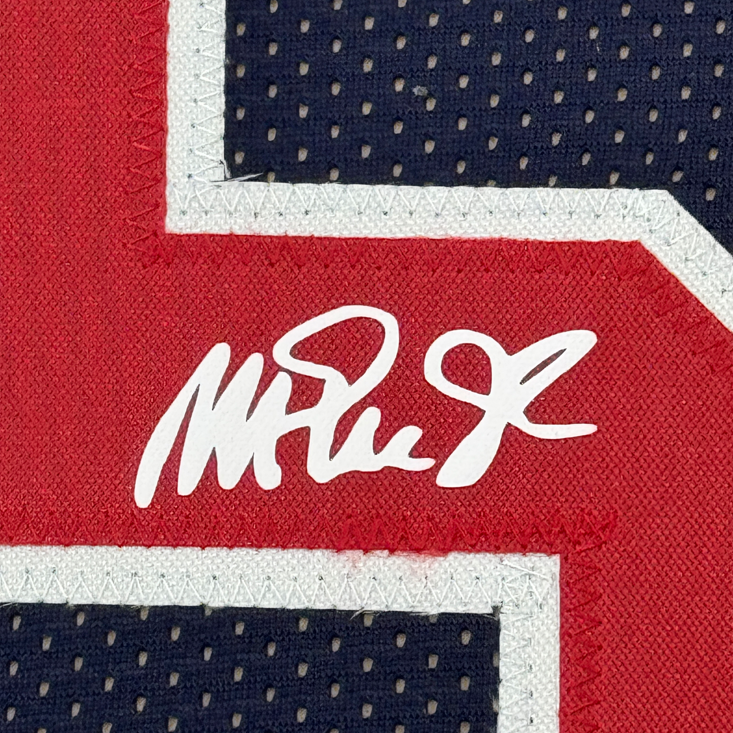 Framed Facsimile Autographed Earvin Magic Johnson 35x39 United States Team USA Olympics Blue Reprint Laser Auto Basketball Jersey