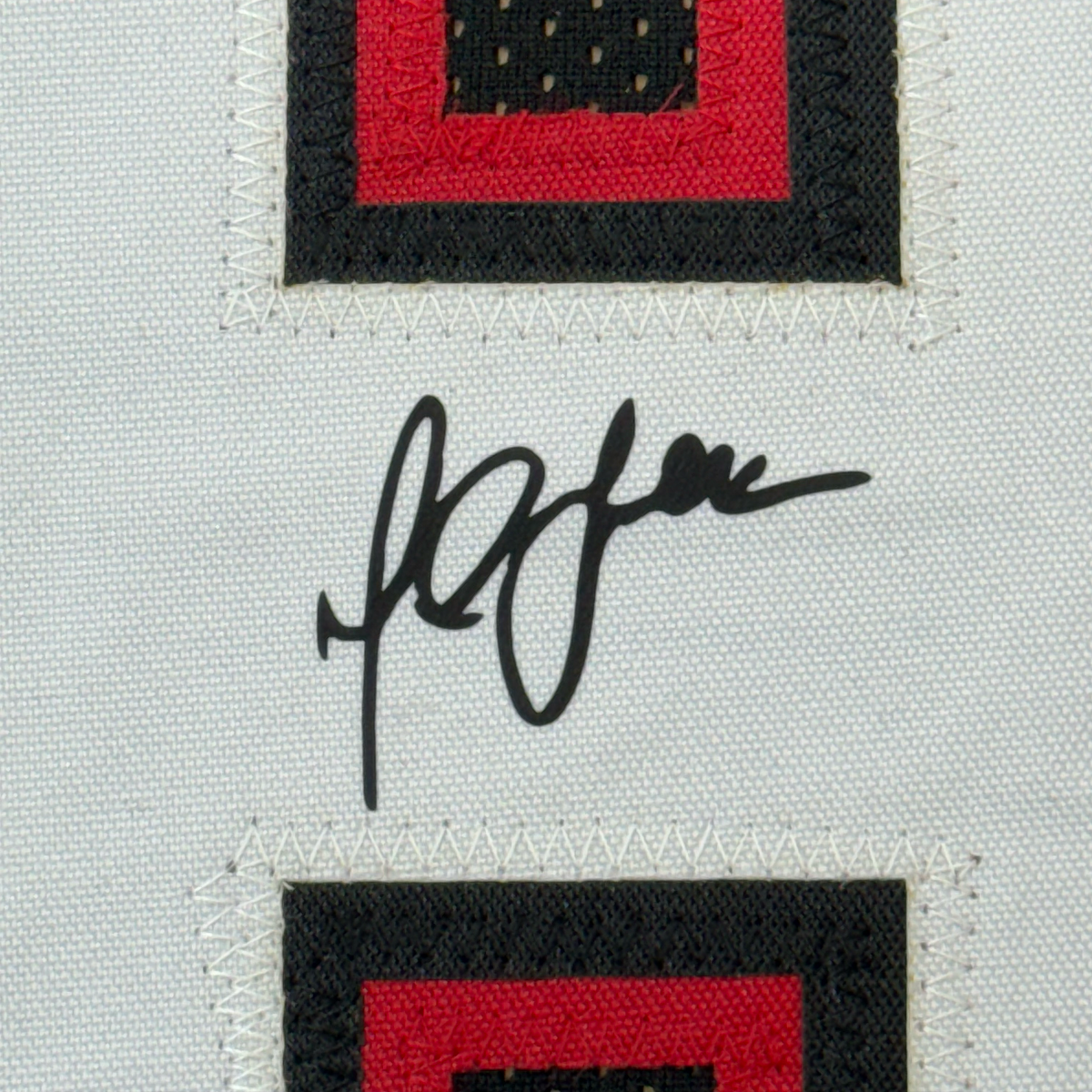 Framed Facsimile Autographed Marshall Faulk 35x39 San Diego State Black Reprint Laser Auto College Football Jersey