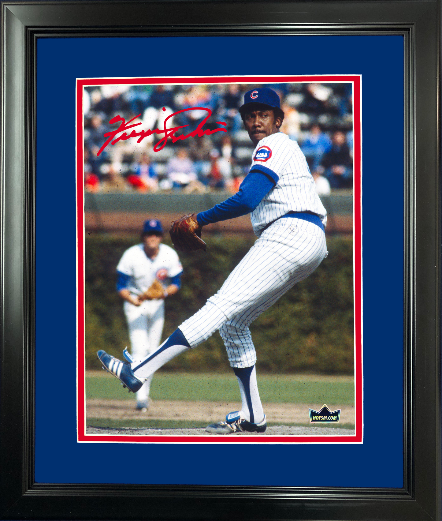 Framed Fergie Jenkins Facsimile Laser Engraved Signature Auto Chicago Cubs 11"x14" Baseball Photo HOFSM Holo