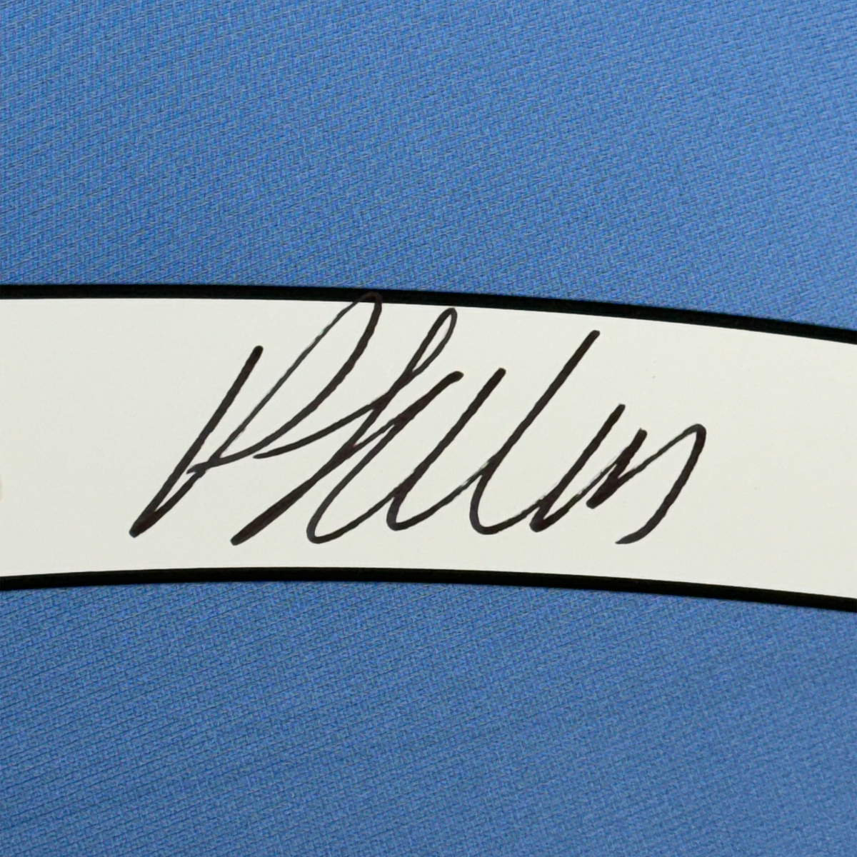 Framed Autographed/Signed Phil Foden 35x39 Manchester City Blue Soccer Futbol Jersey Beckett BAS COA #2