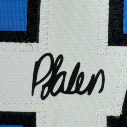 Framed Facsimile Autographed Phil Foden 35x39 Manchester City Blue Reprint Laser Auto Soccer Jersey