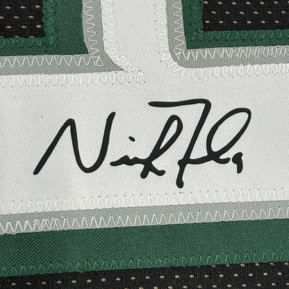 Framed Facsimile Autographed Nick Foles 35x39 Philadelphia Black Reprint Laser Auto Football Jersey