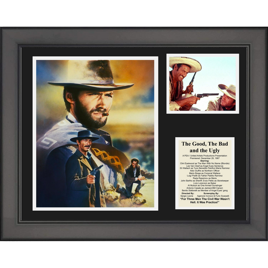 Framed The Good, The Bad and The Ugly Movie 11"x14" Three Photo Collage