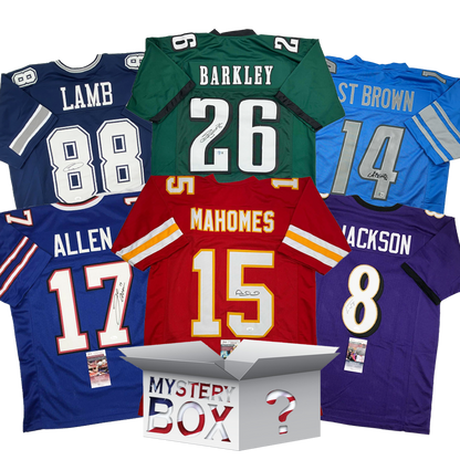 Autographed/Signed Gridiron Kickoff 2025 Football Jersey Mystery Box with PSA JSA or Beckett COA