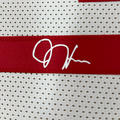 Framed Facsimile Autographed James Harden 35x39 Houston White Reprint Laser Auto Basketball Jersey