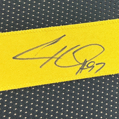 Framed Autographed/Signed Cameron Heyward 35x39 Pittsburgh Color Rush Football Jersey Beckett BAS COA