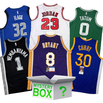 High Roller Autographed/Signed Basketball Jersey Mystery Box with PSA JSA or Beckett COA