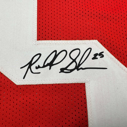 Facsimile Autographed Richard Sherman San Francisco Red Reprint Laser Auto College Football Jersey Size Men's XL