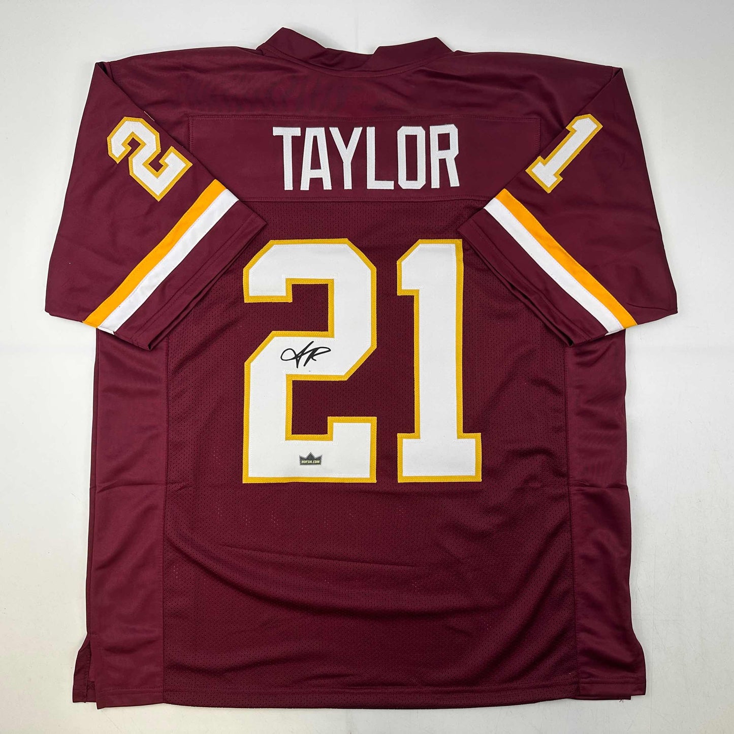Facsimile Autographed Sean Taylor Washington Red Reprint Laser Auto Football Jersey Size Men's XL