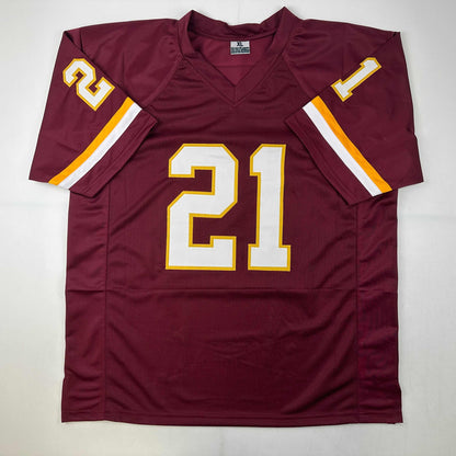 Facsimile Autographed Sean Taylor Washington Red Reprint Laser Auto Football Jersey Size Men's XL