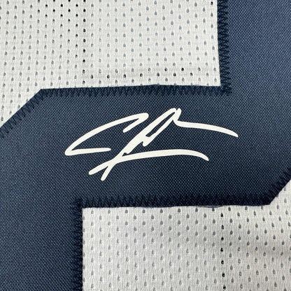 Facsimile Autographed Charles Woodson Michigan White Reprint Laser Auto College Football Jersey Size Men's XL