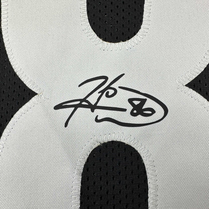 Facsimile Autographed Hines Ward Pittsburgh Black Reprint Laser Auto Football Jersey Size Men's XL
