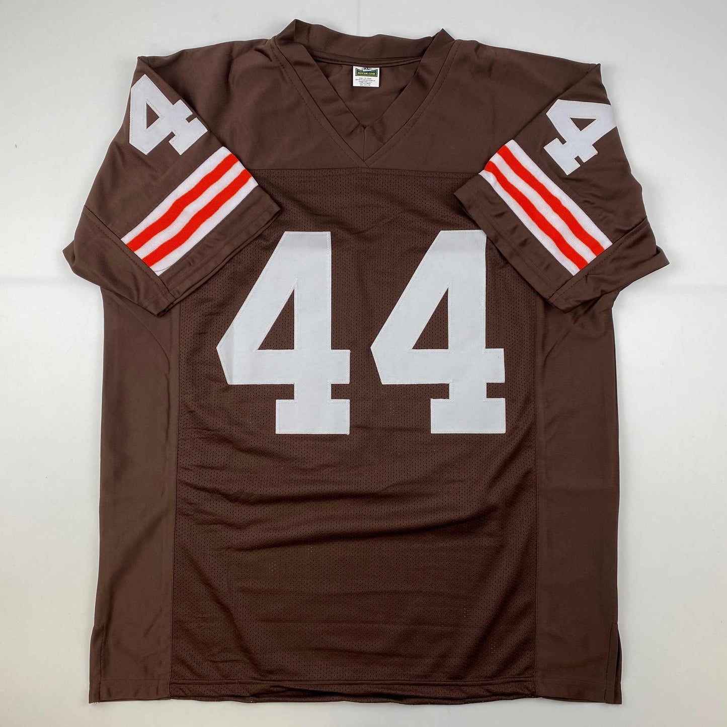 Facsimile Autographed Leroy Kelly Cleveland Brown Reprint Laser Auto Football Jersey Size Men's XL
