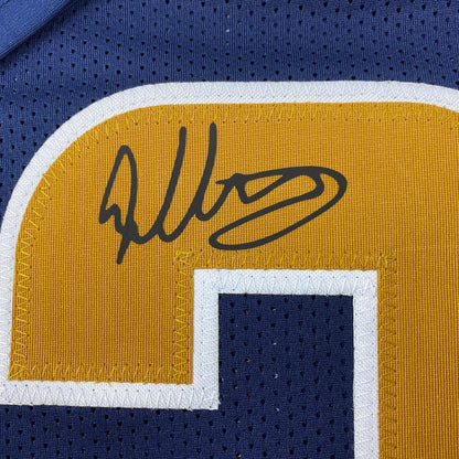 Facsimile Autographed Todd Gurley II Los Angeles LA Navy Blue Reprint Laser Auto Football Jersey Size Men's XL