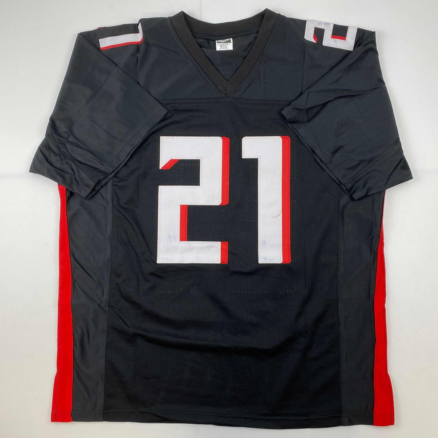 Facsimile Autographed Todd Gurley II Atlanta Black Reprint Laser Auto Football Jersey Size Men's XL