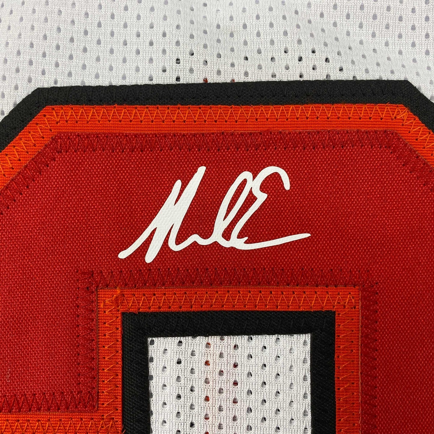 Facsimile Autographed Mike Evans Tampa Bay White Reprint Laser Auto Football Jersey Size Men's XL