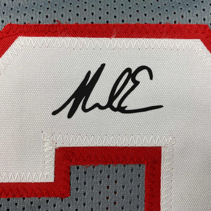 Facsimile Autographed Mike Evans Tampa Bay Grey Pewter Reprint Laser Auto Football Jersey Size Men's XL