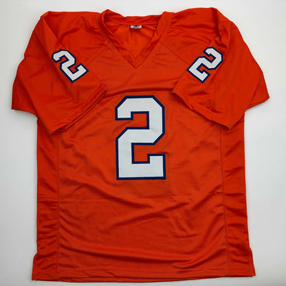 Facsimile Autographed Cade Klubnik Clemson Orange Reprint Laser Auto College Football Jersey Size Men's XL