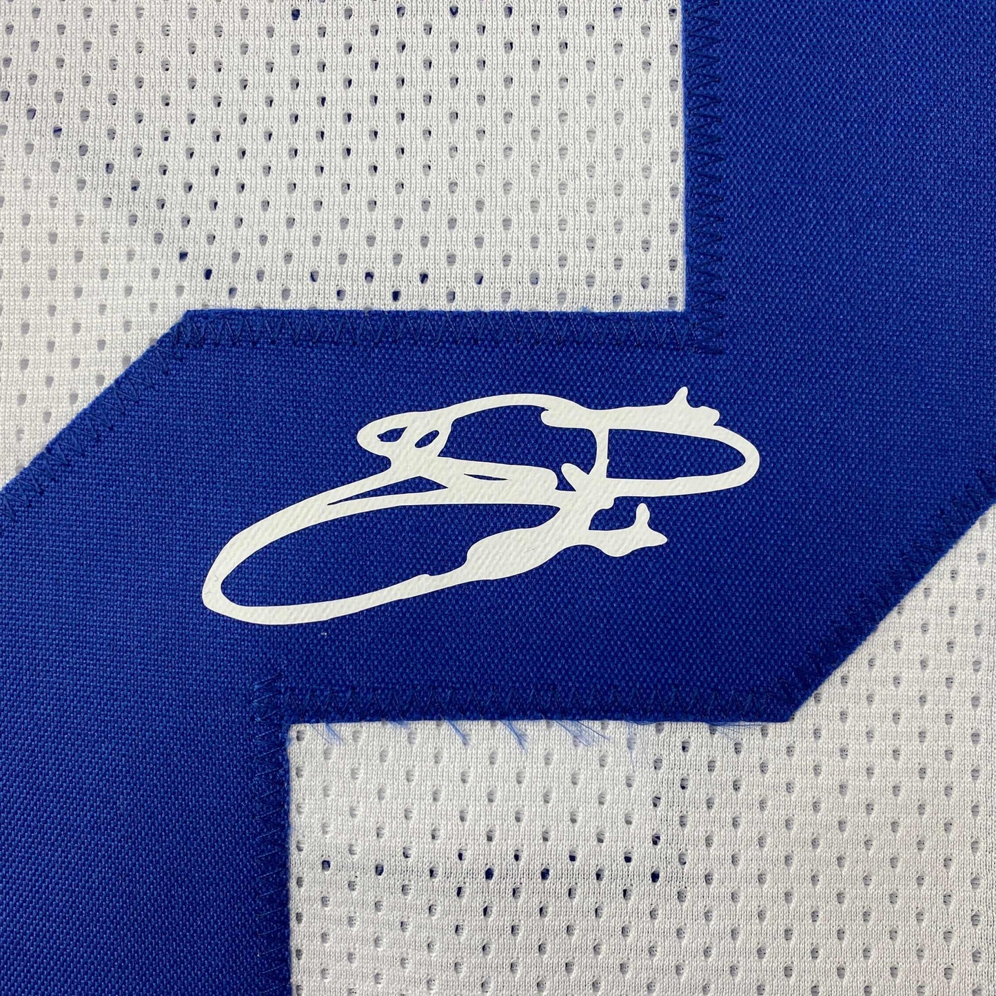 Facsimile Autographed Emmitt Smith Dallas White Reprint Laser Auto Football Jersey Size Men's XL