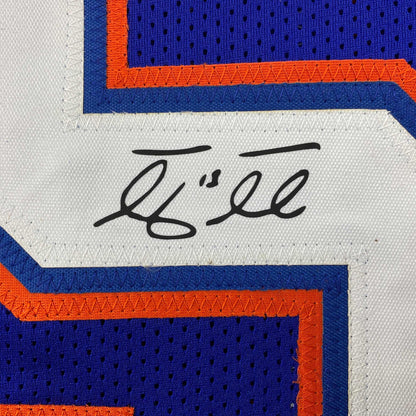 Facsimile Autographed Tim Tebow Florida Blue Reprint Laser Auto College Football Jersey Size Men's XL