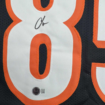 Autographed/Signed Chad Ochocinco (Johnson) Cincinnati Black Football Jersey Beckett BAS COA
