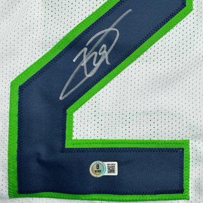 Autographed/Signed Earl Thomas III Seattle White Football Jersey Beckett BAS COA