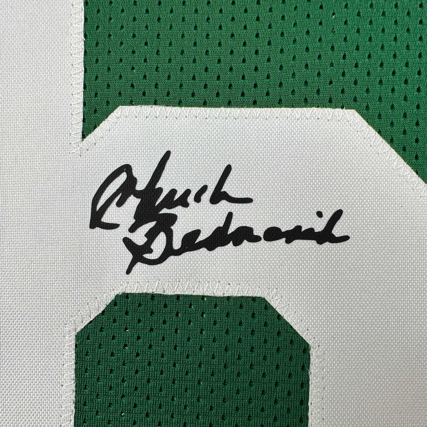 Facsimile Autographed Chuck Bednarik Philadelphia Kelly Green Reprint Laser Auto Football Jersey Size Men's XL