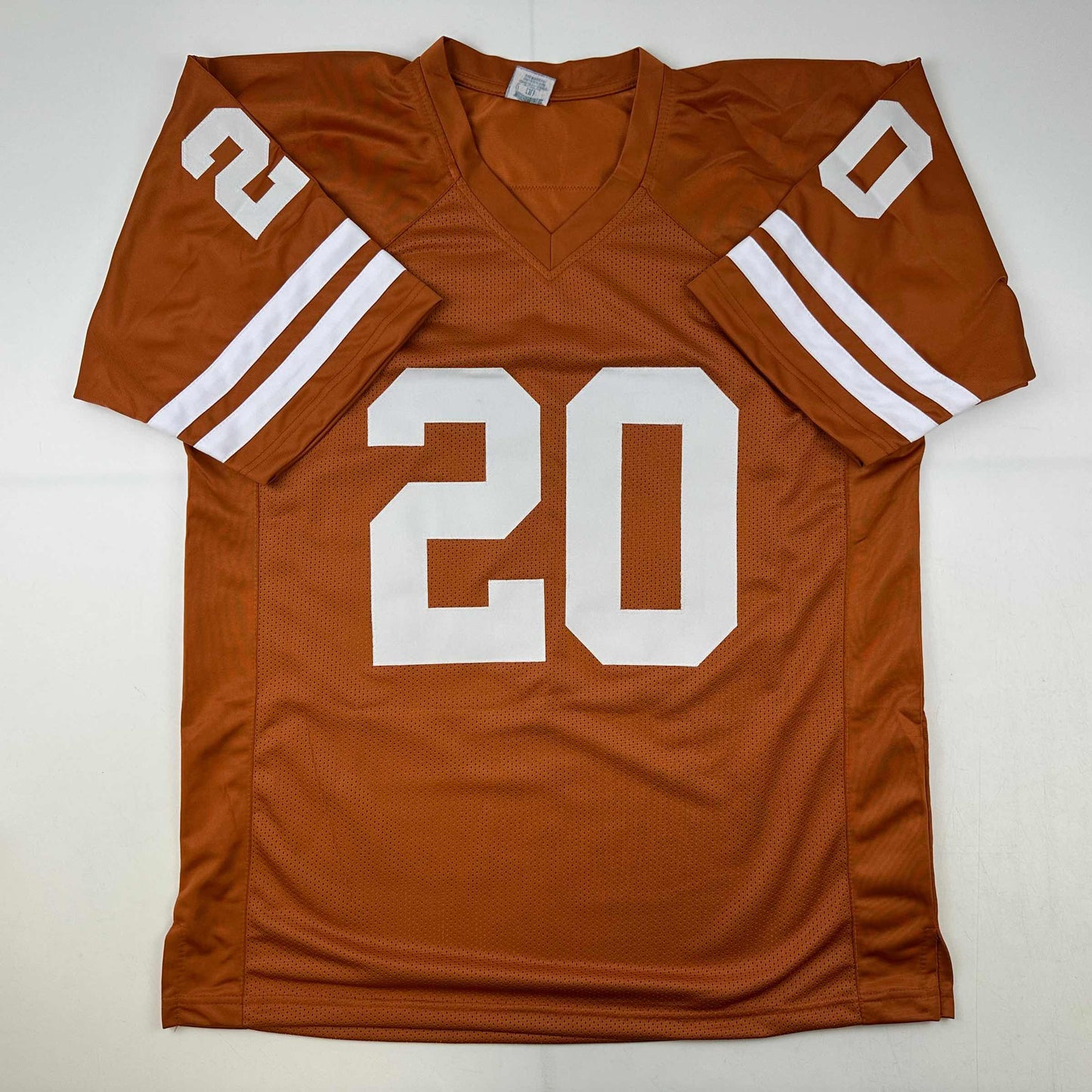 Facsimile Autographed Earl Campbell Texas Orange Reprint Laser Auto College Football Jersey Size Men's XL