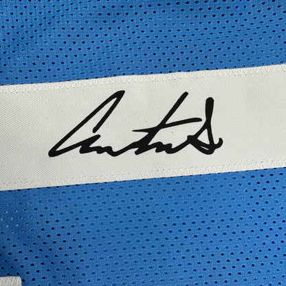 Facsimile Autographed Austin Simmons Ole Miss Blue Reprint Laser Auto College Football Jersey Size Men's XL