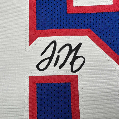 Facsimile Autographed Jalon Daniels Kansas Blue Reprint Laser Auto College Football Jersey Size Men's XL
