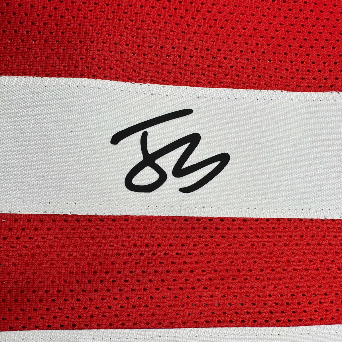 Facsimile Autographed Julian Sayin Ohio State Red Reprint Laser Auto College Football Jersey Size Men's XL
