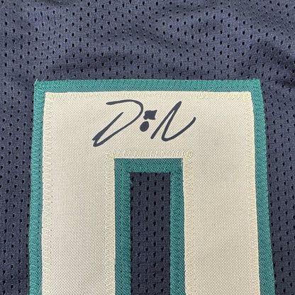 Facsimile Autographed Damian Lillard Milwaukee Black Reprint Laser Auto Basketball Jersey Size Men's XL