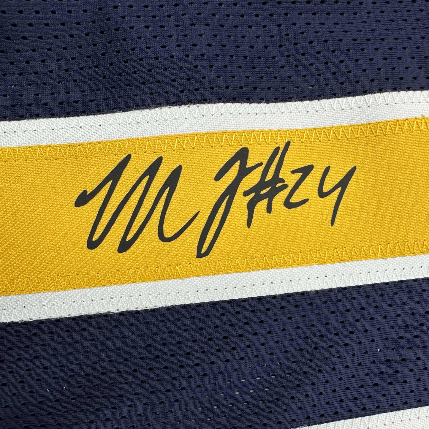 Facsimile Autographed Marshawn Lynch Cal California Blue Reprint Laser Auto College Football Jersey Size Men's XL