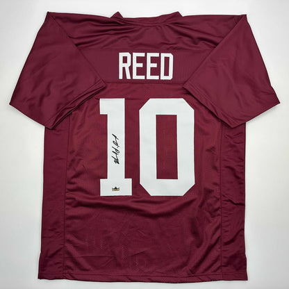 Facsimile Autographed Marcel Reed Texas A&M Maroon Reprint Laser Auto College Football Jersey Size Men's XL