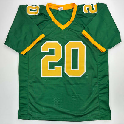 Facsimile Autographed Jordan James Oregon Green Reprint Laser Auto College Football Jersey Size Men's XL