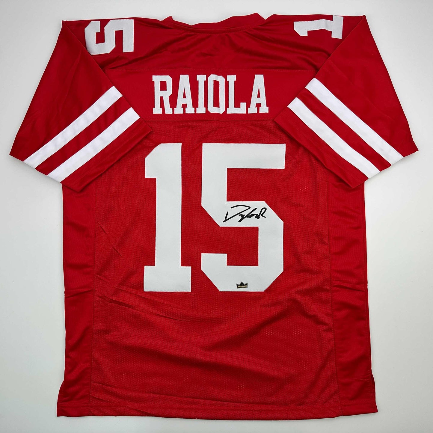 Facsimile Autographed Dylan Raiola Nebraska  Red Reprint Laser Auto College Football Jersey Size Men's XL