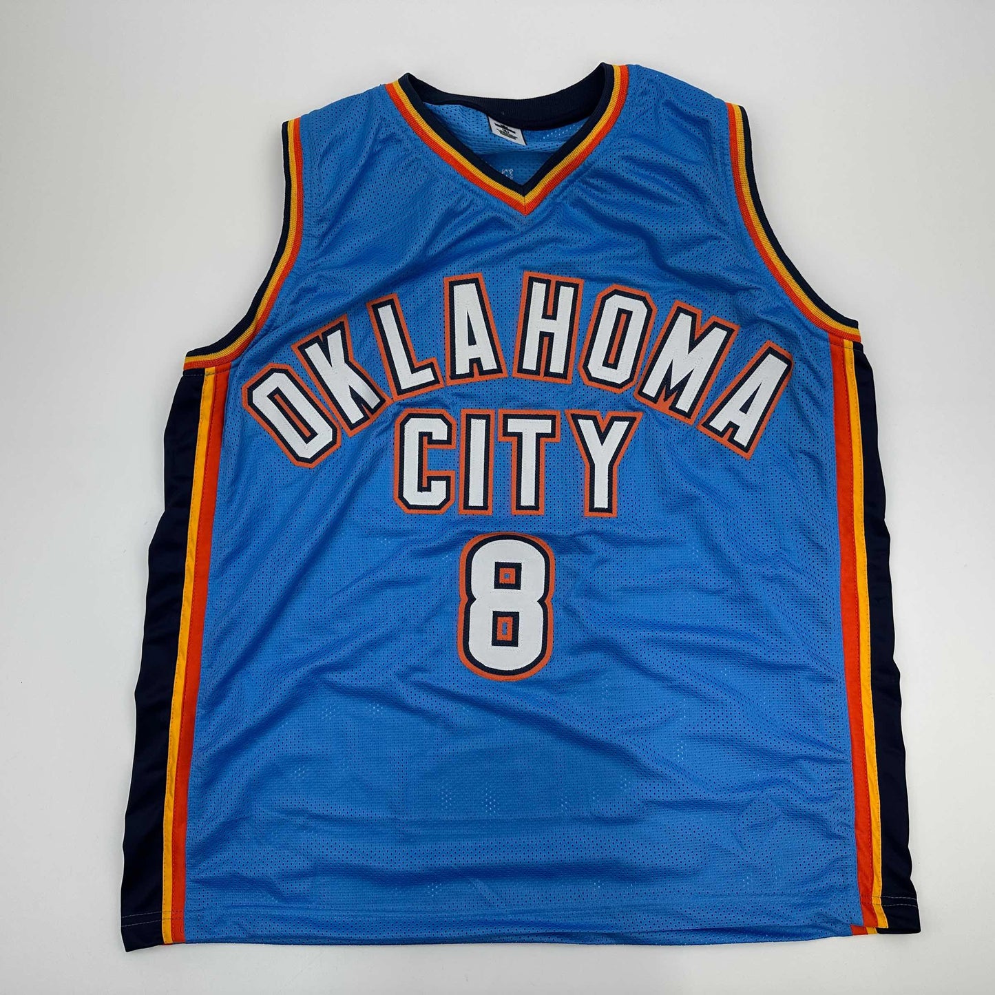 Facsimile Autographed Jalen Williams Oklahoma City Blue Reprint Laser Auto Basketball Jersey Size Men's XL
