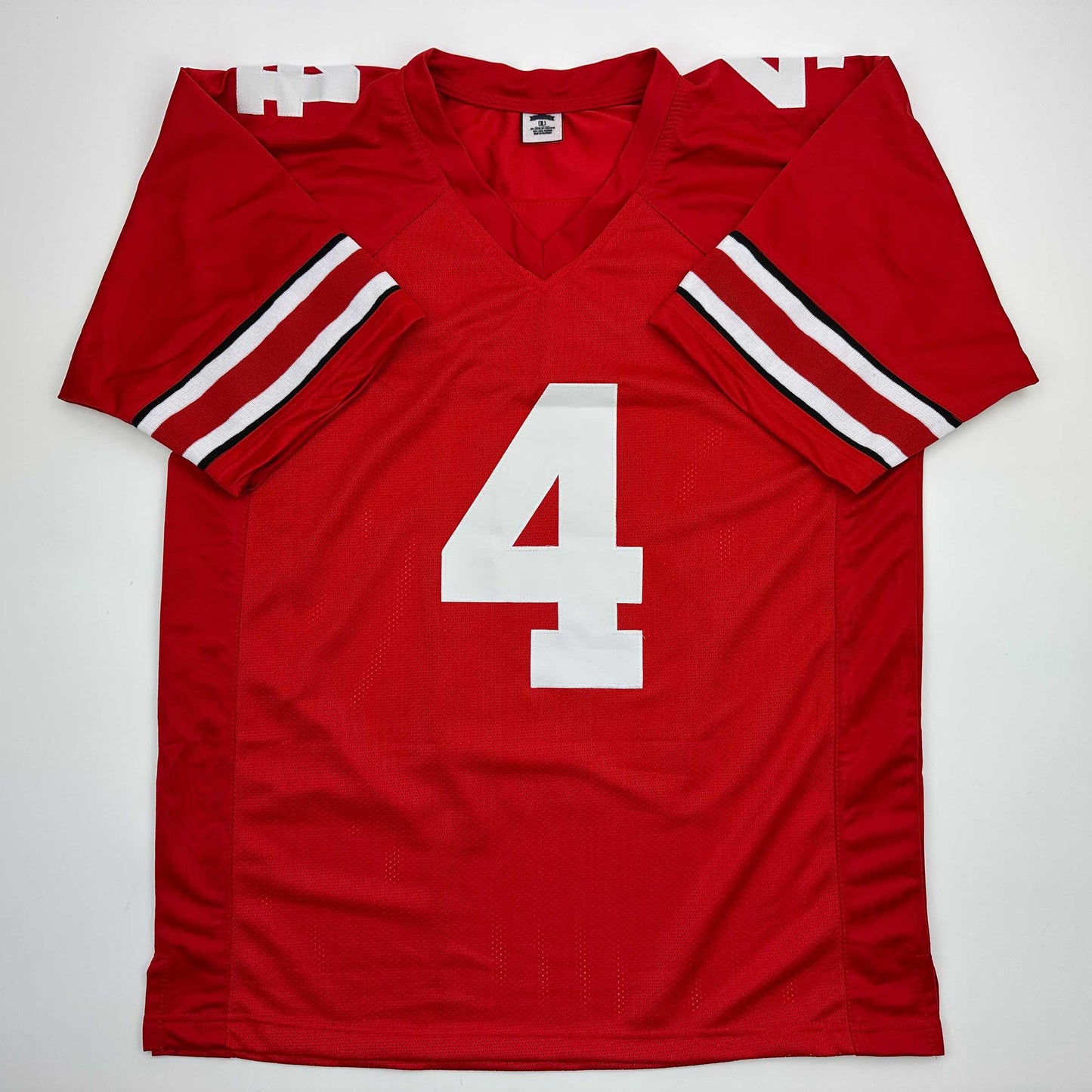 Facsimile Autographed Jeremiah Smith Ohio State Red Reprint Laser Auto College Football Jersey Size Men's XL
