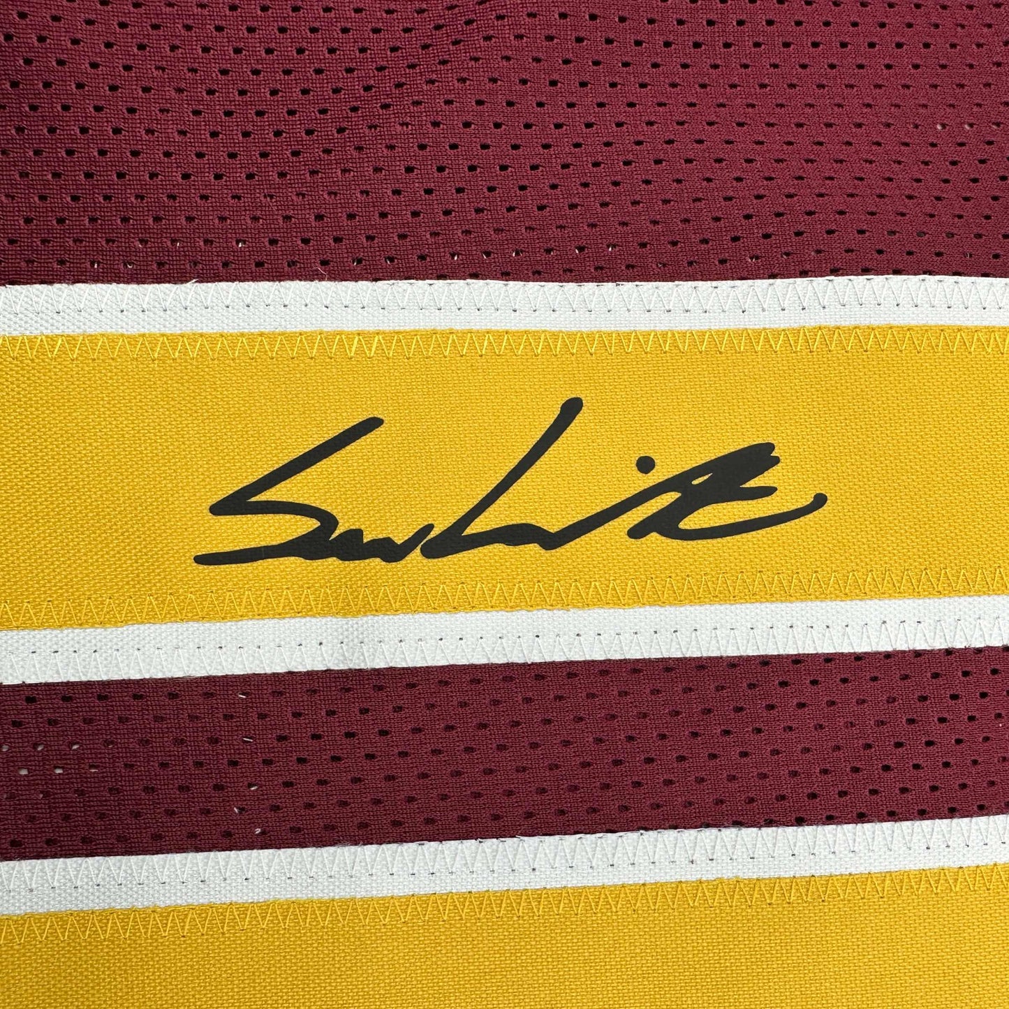 Facsimile Autographed Sam Leavitt Arizona State Red Reprint Laser Auto College Football Jersey Size Men's XL