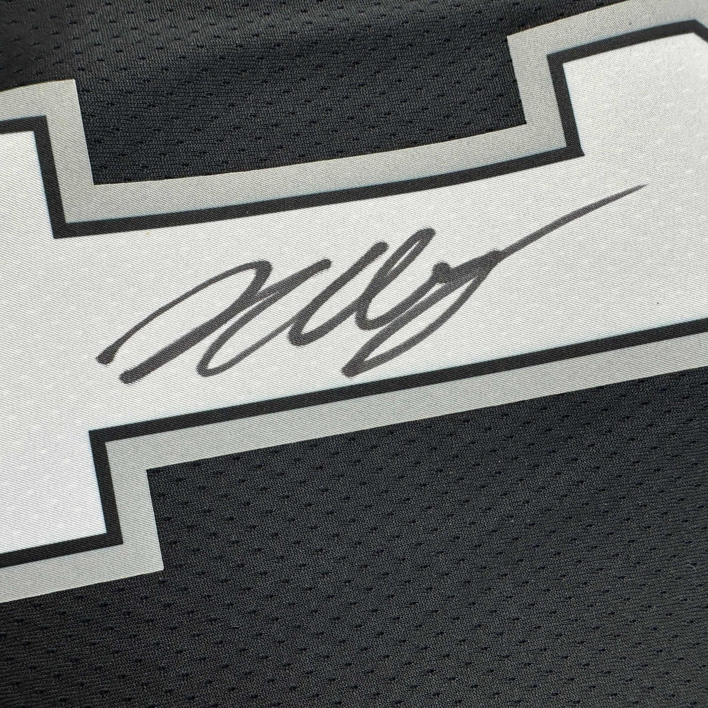 Autographed/Signed Victor Wembanyama San Antonio Spurs Black Authentic Swingman Basketball Jersey Fanatics COA