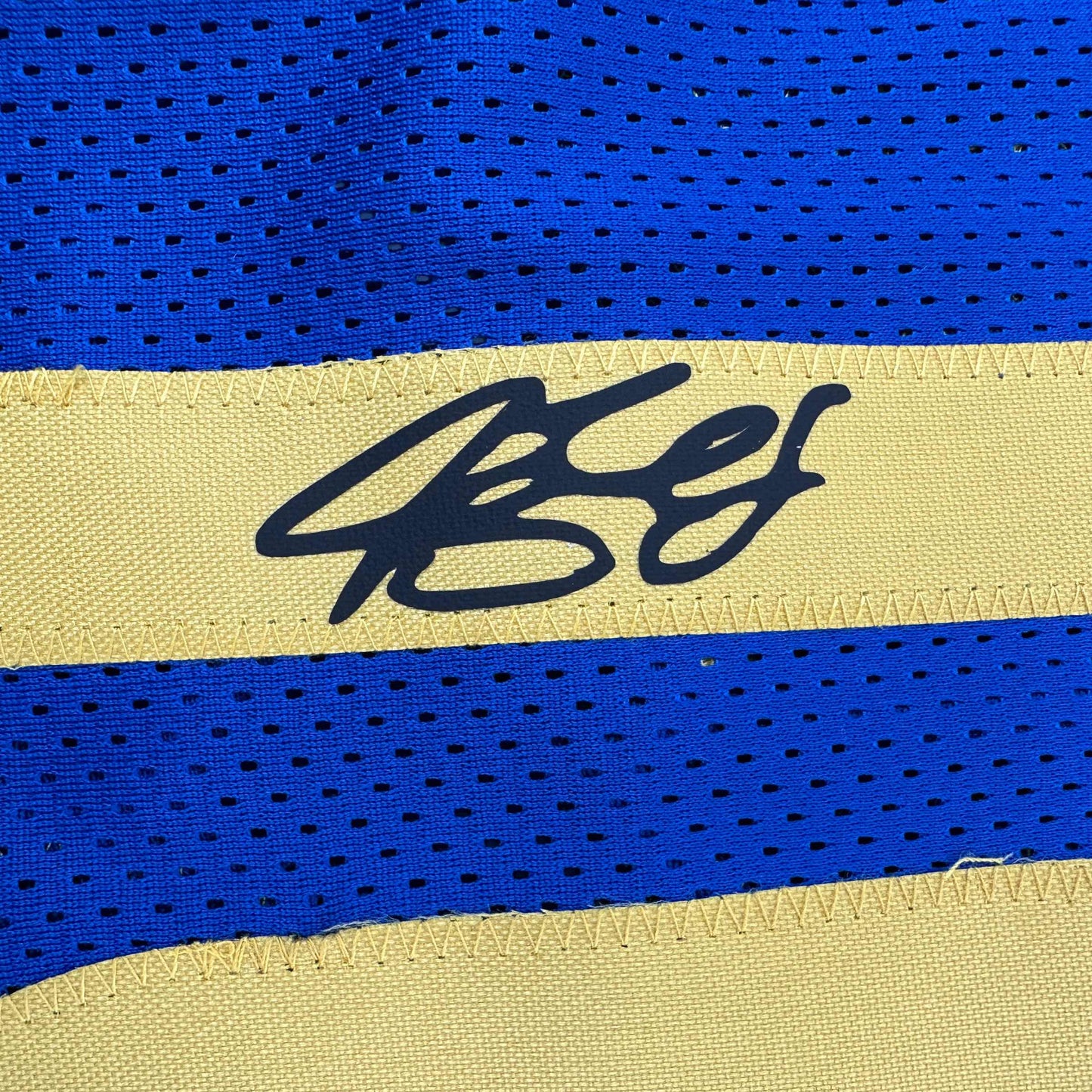 Facsimile Autographed Jimmy Butler Golden State Blue Reprint Laser Auto Basketball Jersey Size Men's XL
