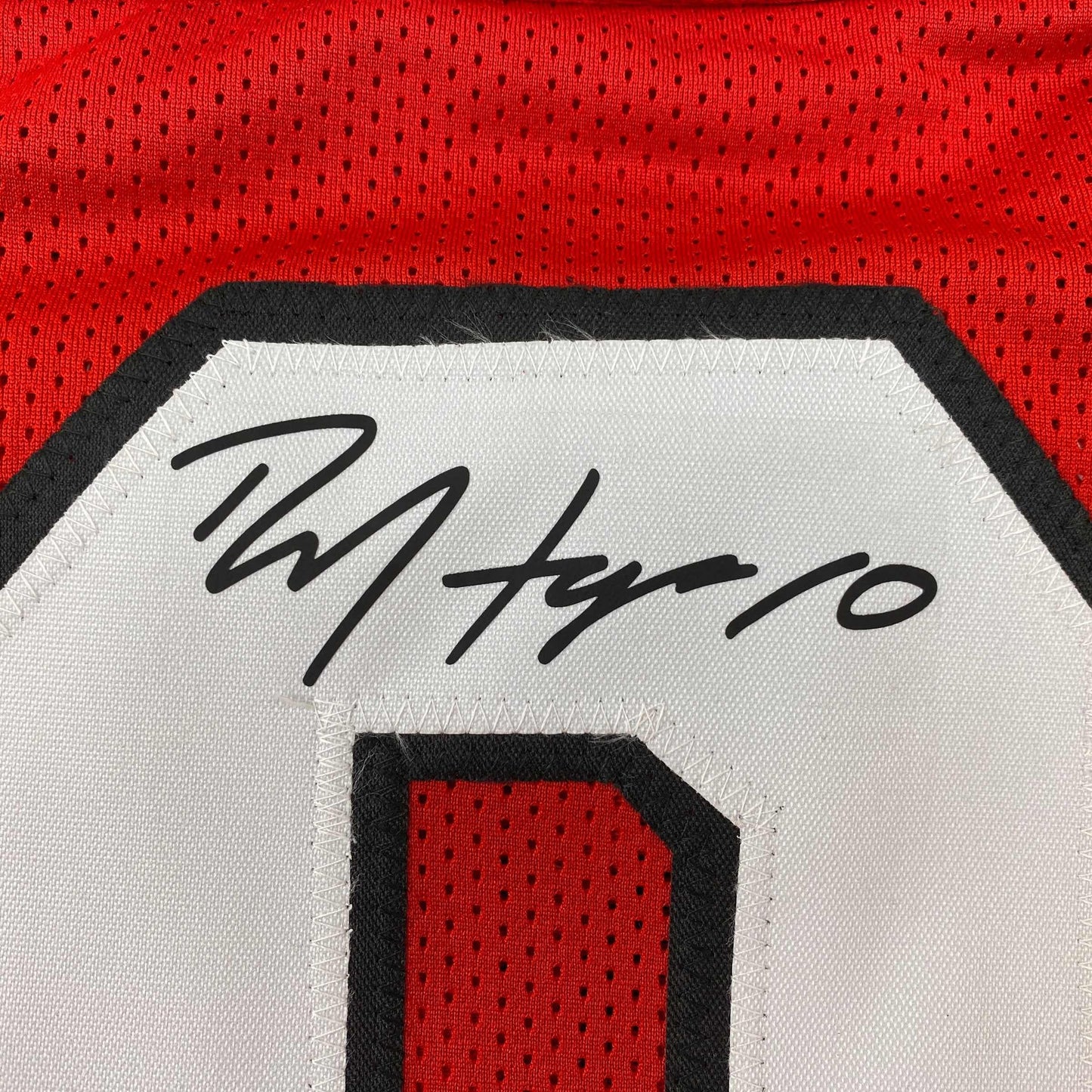 Facsimile Autographed DeAndre Hopkins Arizona Red Reprint Laser Auto Football Jersey Size Men's XL