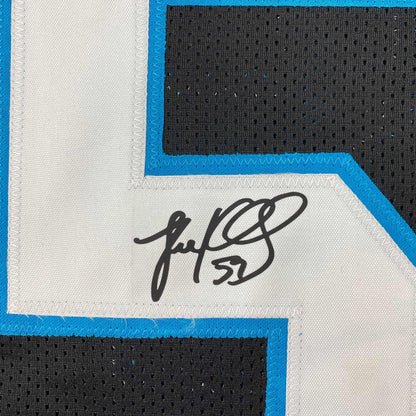 Facsimile Autographed Luke Kuechly Carolina Black Reprint Laser Auto Football Jersey Size Men's XL