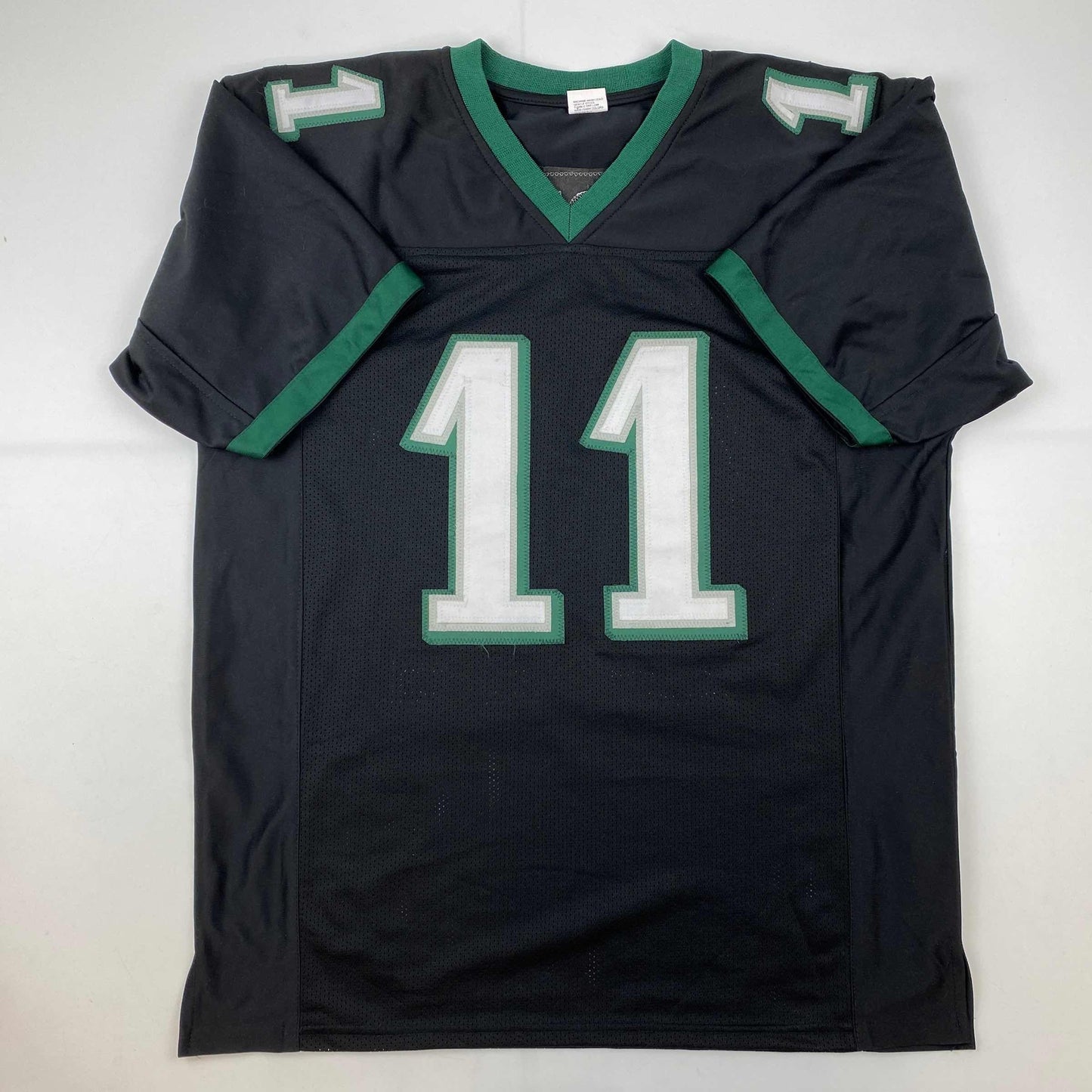Facsimile Autographed AJ A.J. Brown Philadelphia Black Reprint Laser Auto Football Jersey Size Men's XL