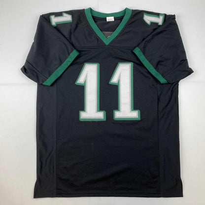 Facsimile Autographed AJ A.J. Brown Philadelphia Black Reprint Laser Auto Football Jersey Size Men's XL