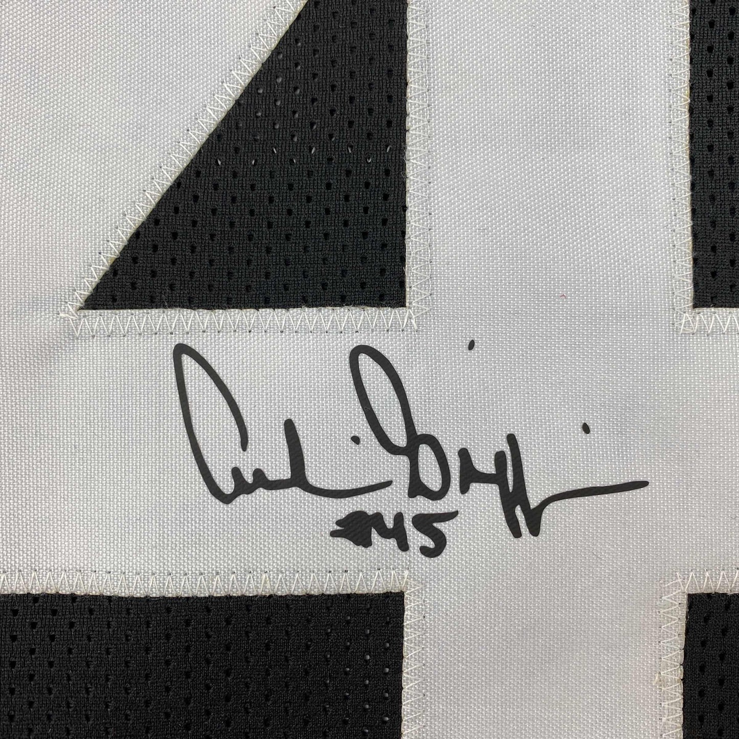 Facsimile Autographed Archie Griffin Cincinnati Black Reprint Laser Auto Football Jersey Size Men's XL