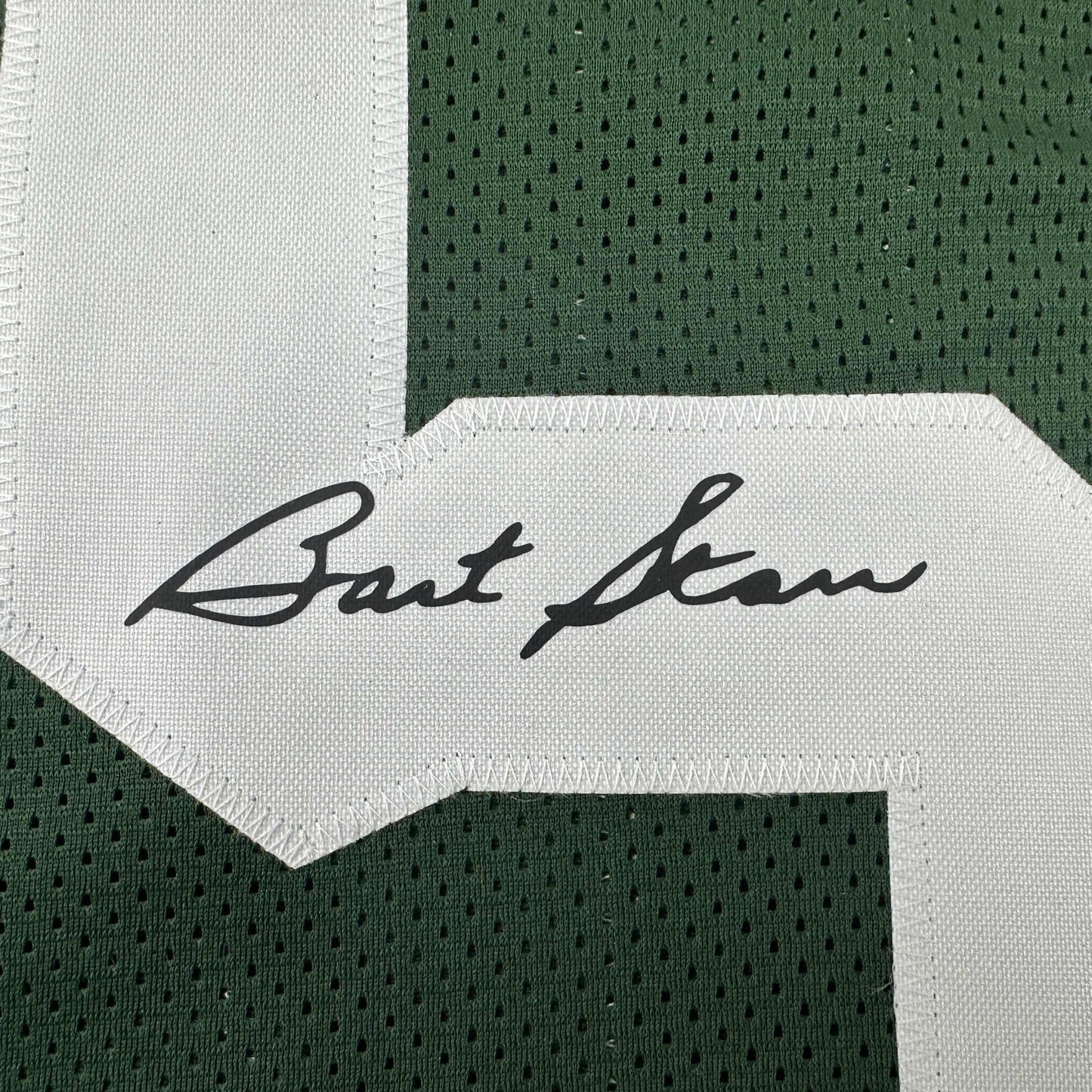 Facsimile Autographed Bart Starr Green Bay Green Reprint Laser Auto Football Jersey Size Men's XL